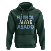 Futbol Mate Asado Argentina Soccer Fan Hoodie Argentinian Flag Pride Vintage Football Lovers