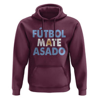 Futbol Mate Asado Argentina Soccer Fan Hoodie Argentinian Flag Pride Vintage Football Lovers
