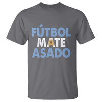Futbol Mate Asado Argentina Soccer Fan T Shirt Argentinian Flag Pride Vintage Football Lovers