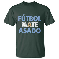 Futbol Mate Asado Argentina Soccer Fan T Shirt Argentinian Flag Pride Vintage Football Lovers
