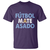 Futbol Mate Asado Argentina Soccer Fan T Shirt Argentinian Flag Pride Vintage Football Lovers