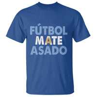 Futbol Mate Asado Argentina Soccer Fan T Shirt Argentinian Flag Pride Vintage Football Lovers