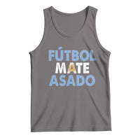 Futbol Mate Asado Argentina Soccer Fan Tank Top Argentinian Flag Pride Vintage Football Lovers