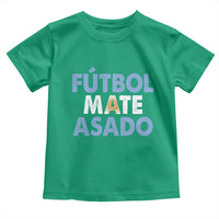 Futbol Mate Asado Argentina Soccer Fan Toddler T Shirt Argentinian Flag Pride Vintage Football Lovers