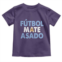 Futbol Mate Asado Argentina Soccer Fan Toddler T Shirt Argentinian Flag Pride Vintage Football Lovers