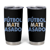 Futbol Mate Asado Argentina Soccer Fan Tumbler Cup Argentinian Flag Pride Vintage Football Lovers