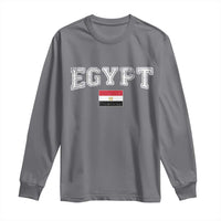 Vintage Egypt Long Sleeve Shirt Distressed Flag Patriotic Football Fan Pride Gift for Egyptians