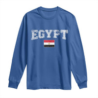 Vintage Egypt Long Sleeve Shirt Distressed Flag Patriotic Football Fan Pride Gift for Egyptians