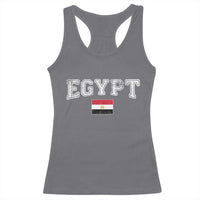 Vintage Egypt Racerback Tank Top Distressed Flag Patriotic Football Fan Pride Gift for Egyptians