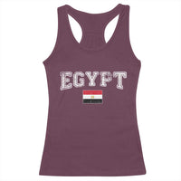 Vintage Egypt Racerback Tank Top Distressed Flag Patriotic Football Fan Pride Gift for Egyptians