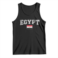 Vintage Egypt Tank Top Distressed Flag Patriotic Football Fan Pride Gift for Egyptians