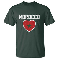 Morocco Heart Flag T Shirt Patriotic Love Gift for Proud Moroccan
