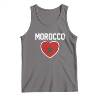Morocco Heart Flag Tank Top Patriotic Love Gift for Proud Moroccan