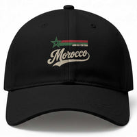 Morocco Baseball Cap Limited Edition Vintage Moroccan Pride Retro