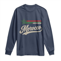 Morocco Long Sleeve Shirt Limited Edition Vintage Moroccan Pride Retro
