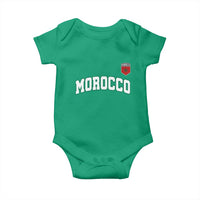 Morocco Moroccan Flag Vintage Pride Baby Onesie
