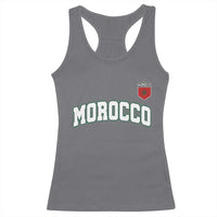Morocco Moroccan Flag Vintage Pride Racerback Tank Top