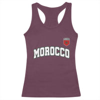 Morocco Moroccan Flag Vintage Pride Racerback Tank Top