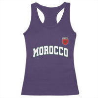 Morocco Moroccan Flag Vintage Pride Racerback Tank Top
