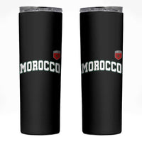 Morocco Moroccan Flag Vintage Pride Skinny Tumbler