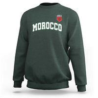 Morocco Moroccan Flag Vintage Pride Sweatshirt