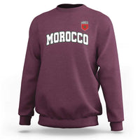 Morocco Moroccan Flag Vintage Pride Sweatshirt