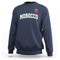 Morocco Moroccan Flag Vintage Pride Sweatshirt