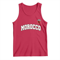 Morocco Moroccan Flag Vintage Pride Tank Top