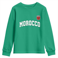 Morocco Moroccan Flag Vintage Pride Youth Sweatshirt