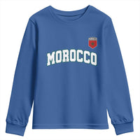 Morocco Moroccan Flag Vintage Pride Youth Sweatshirt
