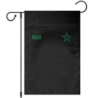Morocco Garden Flag Green Star Minimalist Patriotic Pride Gift for Proud Moroccan