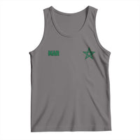 Morocco Tank Top Green Star Minimalist Patriotic Pride Gift for Proud Moroccan
