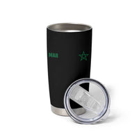 Morocco Tumbler Cup Green Star Minimalist Patriotic Pride Gift for Proud Moroccan