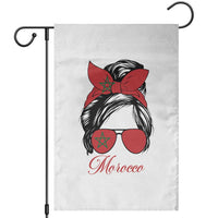 Morocco Girl Garden Flag Moroccan Princess Morocco Flag Messy Bun