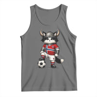 Norway Soccer Fan Tank Top Cute Viking Cat Norwegian Flag Nordic Football Lovers