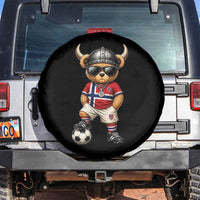 Norway Soccer Fan Spare Tire Cover Cool Viking Bear Nordic Football Norwegian Flag