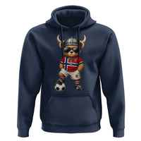 Norway Soccer Fan Hoodie Cool Viking Bear Nordic Football Norwegian Flag
