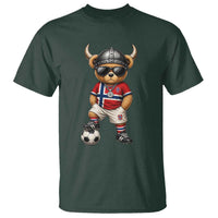 Norway Soccer Fan T Shirt Cool Viking Bear Nordic Football Norwegian Flag