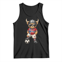 Norway Soccer Fan Tank Top Cool Viking Bear Nordic Football Norwegian Flag