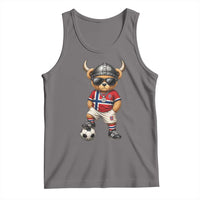 Norway Soccer Fan Tank Top Cool Viking Bear Nordic Football Norwegian Flag