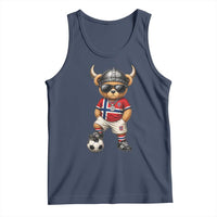 Norway Soccer Fan Tank Top Cool Viking Bear Nordic Football Norwegian Flag