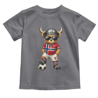 Norway Soccer Fan Toddler T Shirt Cool Viking Bear Nordic Football Norwegian Flag
