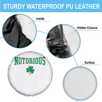 Irish Pride Boxing Fighting Notorious Spare Tire Cover Retro Shamrock Varsity Irish Lucky Clover Graphic