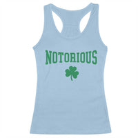 Irish Pride Boxing Fighting Notorious Racerback Tank Top Retro Shamrock Varsity Irish Lucky Clover Graphic
