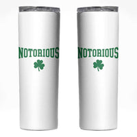 Irish Pride Boxing Fighting Notorious Skinny Tumbler Retro Shamrock Varsity Irish Lucky Clover Graphic