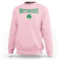 Irish Pride Boxing Fighting Notorious Sweatshirt Retro Shamrock Varsity Irish Lucky Clover Graphic