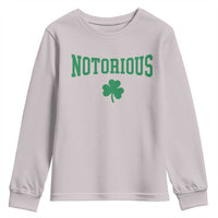 Irish Pride Boxing Fighting Notorious Youth Sweatshirt Retro Shamrock Varsity Irish Lucky Clover Graphic