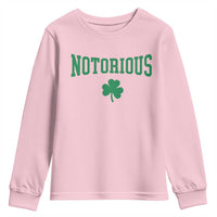 Irish Pride Boxing Fighting Notorious Youth Sweatshirt Retro Shamrock Varsity Irish Lucky Clover Graphic
