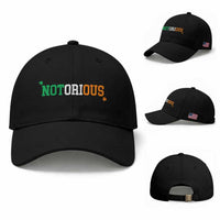 Irish Pride Boxing Fighting Notorious Baseball Cap Irish Flag Lucky Shamrock Graphic