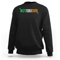 Irish Pride Boxing Fighting Notorious Sweatshirt Irish Flag Lucky Shamrock Graphic